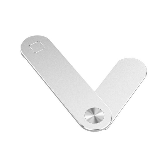 Supporto per telefono magnetico pieghevole portatile multifunzionale in lega di alluminio (argento)