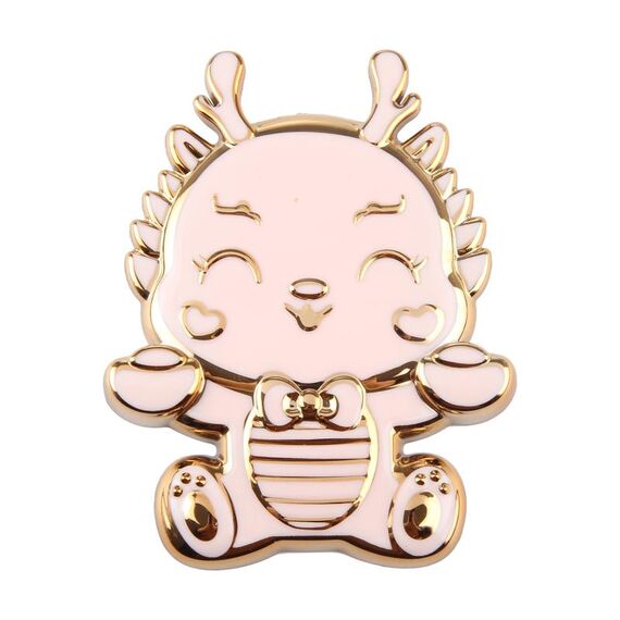 Supporto pieghevole da tavolo per telefono Cartoon Dragon (rosa)