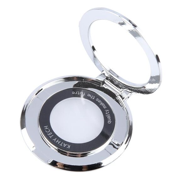 Supporto per telefono in plastica pieghevole ultrasottile glitterato (argento)
