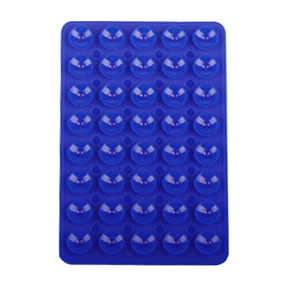 Adesivi posteriori a ventosa bifacciali in silicone per telefono cellulare, 40 pezzi (blu scuro)
