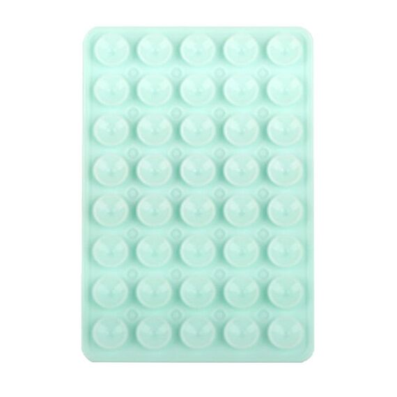Adesivi posteriori a ventosa bifacciali in silicone per telefono cellulare, 40 pezzi (verde acqua)
