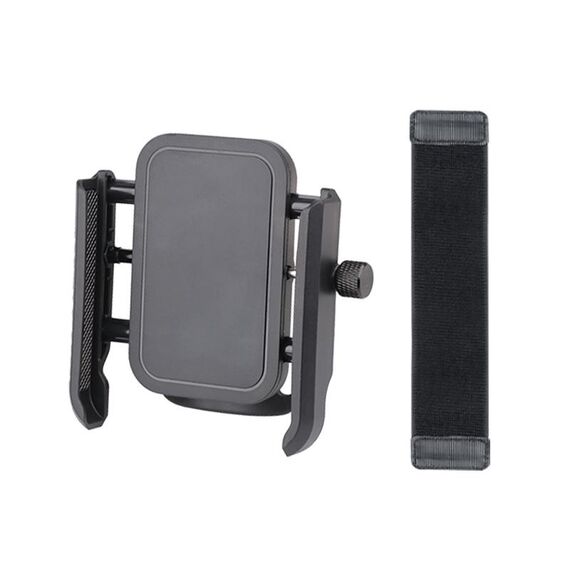 Supporto per telefono a mani libere con elastico da polso, lunghezza del cinturino: 24 cm (nero)