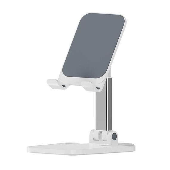 Porta cellulare pieghevole del desktop rock (bianco)