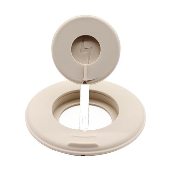 Stand telescopico wireless desktop 2 su 1 per il caricatore wireless per iPhone / orologio (Beige White)