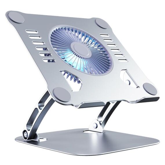 R-Just HZ22 Dannocchia in lega di alluminio Desktop in alluminio con luce (argento)