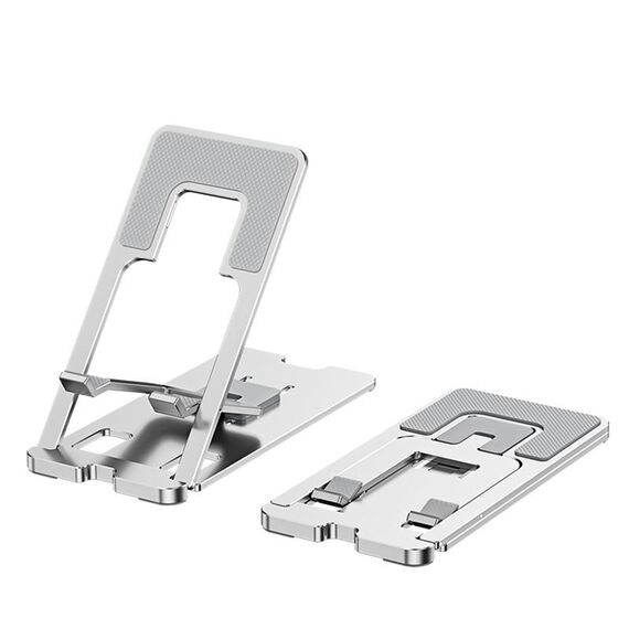 Porta del telefono desktop pieghevole portatile LK022 (argento)