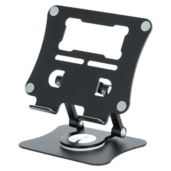 Supporto da tavolo pieghevole per tablet telefono girevole a 360 gradi G68 (nero)