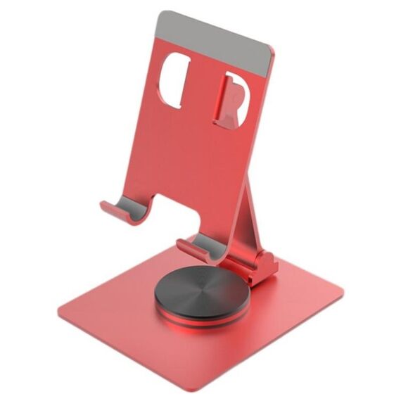 YY-022 Supporto per tablet per telefono desktop con rotazione a 360 gradi in lega di alluminio (rosso)