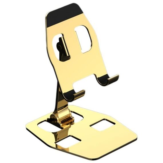 YY-018 Supporto pieghevole per telefono e tablet in lega di alluminio (oro)