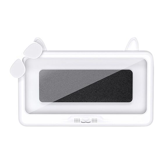 Portacellulare da bagno impermeabile Portacellulare Orologio da bagno Custodia per telefono con touch screen rimovibile (bianco)