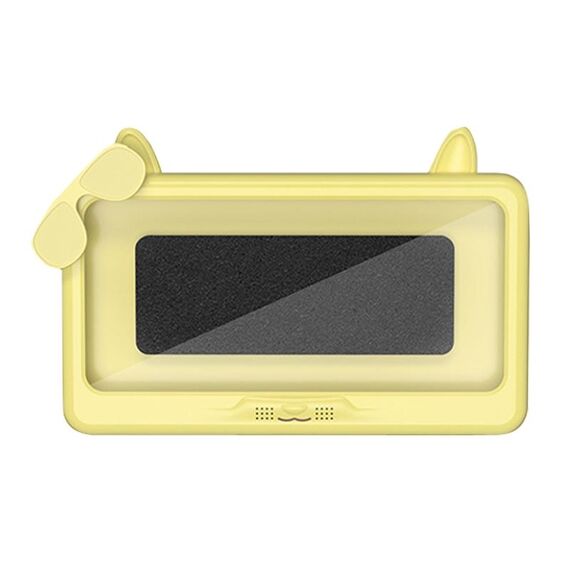 Portacellulare da bagno impermeabile Portacellulare Orologio da bagno Custodia per telefono con touch screen rimovibile (giallo)