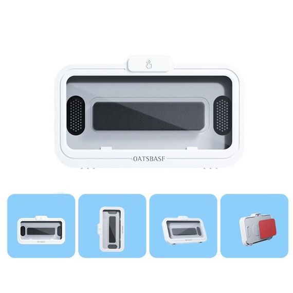 Bagno OATSBASF Bagno impermeabile Cassa del telefono Doccia Box Phone Box Parete Supporto del telefono (bianco)