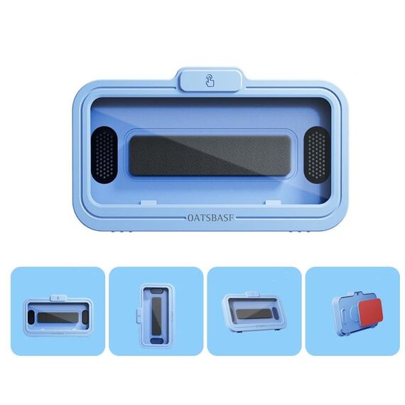 Bagno OATSBASF Bagno impermeabile Case Telefono Doccia Box Phone Scatola telefonica Phone Supporto per telefono (blu)