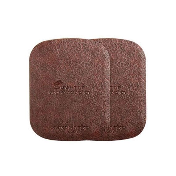 SUMITAP STHP-C40 Accessori per supporto magnetico per telefono per auto con foglio magnetico quadrato in pelle (marrone)