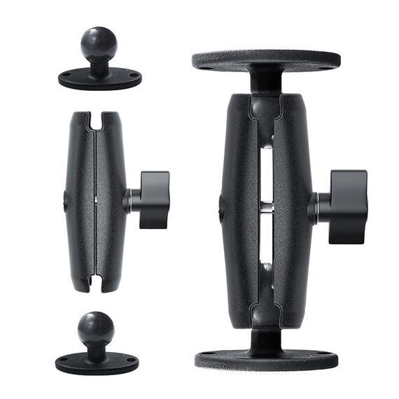 Staffa per macchine agricole in lega di alluminio per tablet PC con supporto per monitor KZ06J, stile: ellisse + collegamento + ellisse