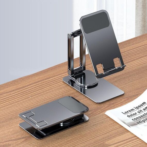 Supporto da tavolo per tablet portatile per telefono cellulare, colore: grigio K5