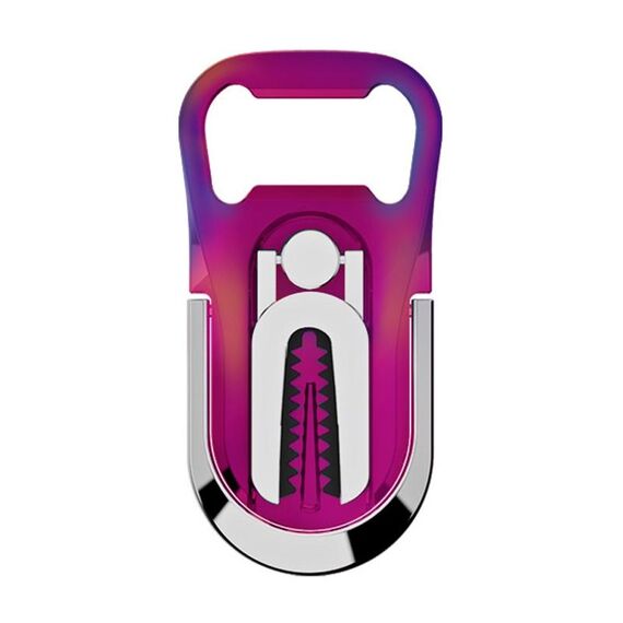 Supporto per telefono multifunzione per presa d'aria per auto Supporto per telefono con anello per dito Apribottiglie (colore abbagliante)