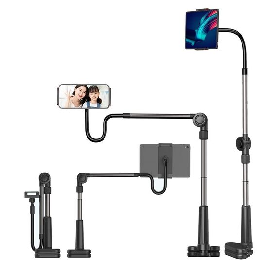 WS-21009 Supporto per telefono pigro a sbalzo Supporto da tavolo per tablet (nero)