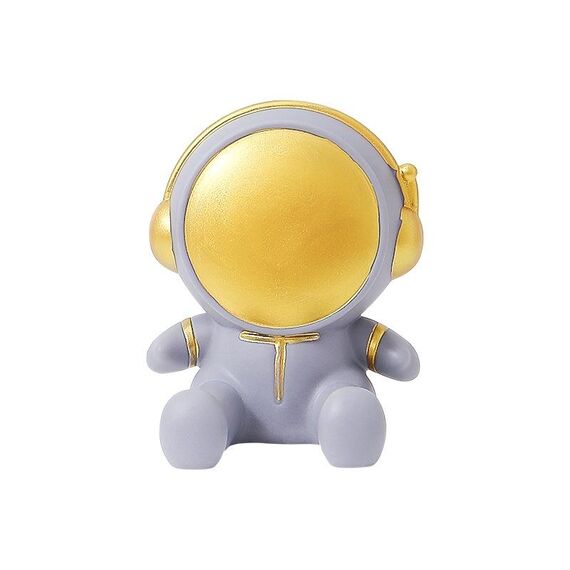 Ornamenti per supporto per telefono desktop con staffa per telefono tablet astronauta (grigio)