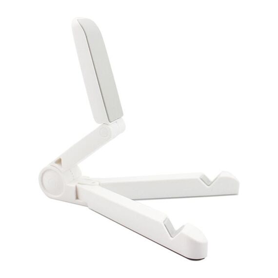 54356 Supporto per telefono triangolare pieghevole universale da tavolo multifunzionale (bianco)