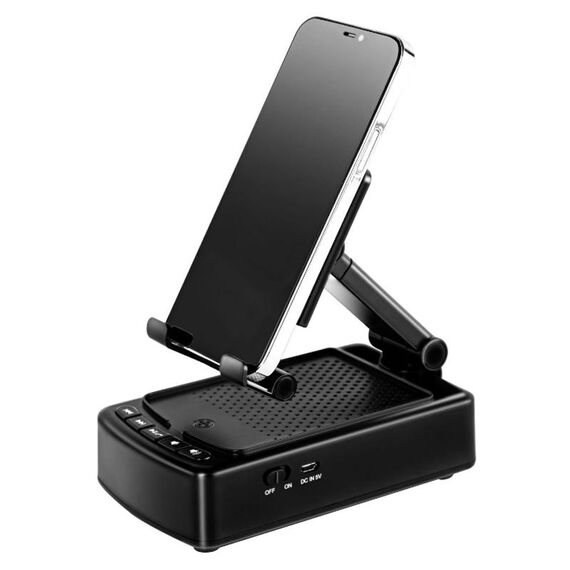 Staffa telescopica per telefono cellulare desktop multifunzionale 3 in 1 Audio Bluetooth (nero)