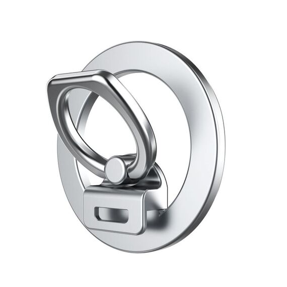 DELIDIGI DD02 Supporto di espansione magnetico per telefono cellulare MagSafe in lega di zinco per iPhone serie 12/13/14/15 (Argento)