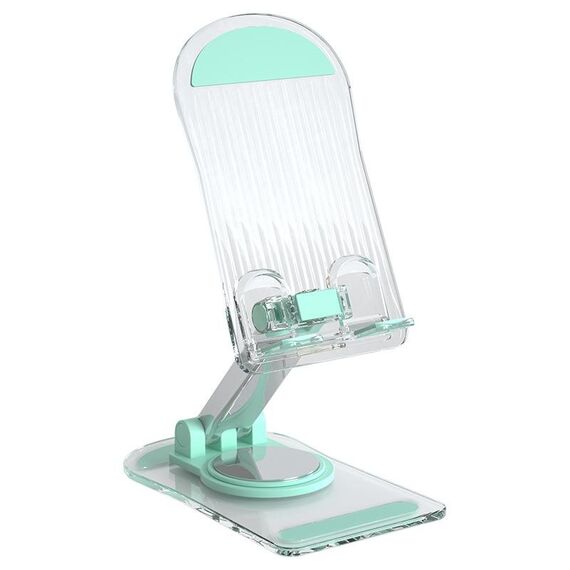 KF-Z12 Supporto per telefono da tavolo pieghevole in acrilico Supporto per tablet pigro colorato, Colore: verde
