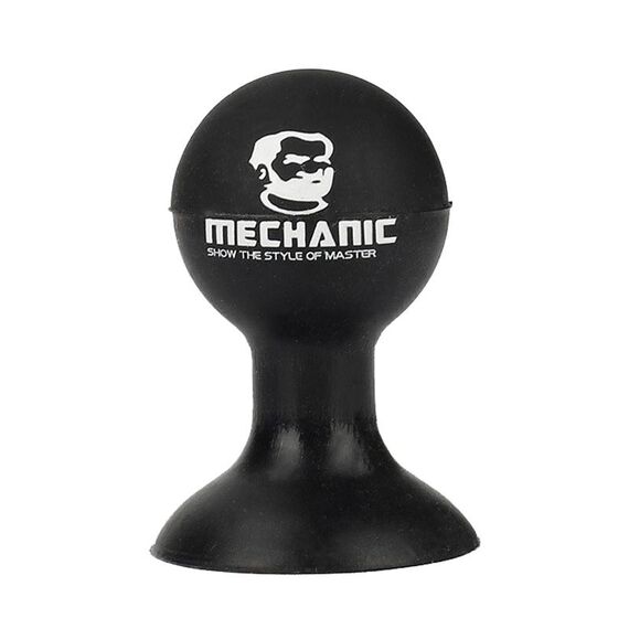 MECCANICO Supporto per ventosa piccola con sfera di polpo Mini supporto per cellulare in silicone morbido e pigro (nero)