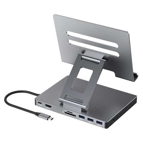 Staffa per docking station Type-C pieghevole multifunzionale per tablet Blueendless 4K/60Hz, specifiche: 8-in-1