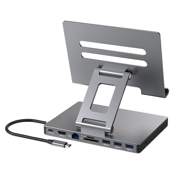 Staffa per docking station di tipo C pieghevole multifunzionale per tablet Blueendless 4K/60Hz, specifiche: 9-in-1