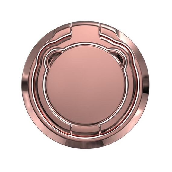 Supporto universale per cellulare pieghevole con anello da dito, rotazione a 360°, supporto per telefono da tavolo (oro rosa)