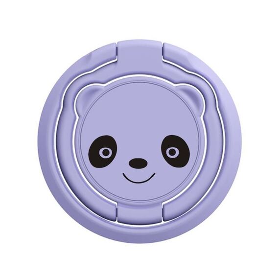 Supporto universale per cellulare pieghevole con anello da dito, rotazione a 360°, supporto per telefono da tavolo (viola)
