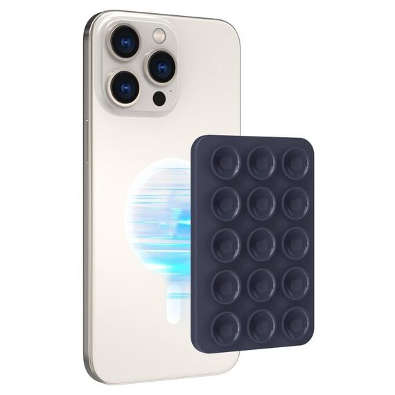 AhaStyle CY202 Supporto magnetico per telefono con ventosa Adesivo in silicone Specchio adesivo (blu scuro)