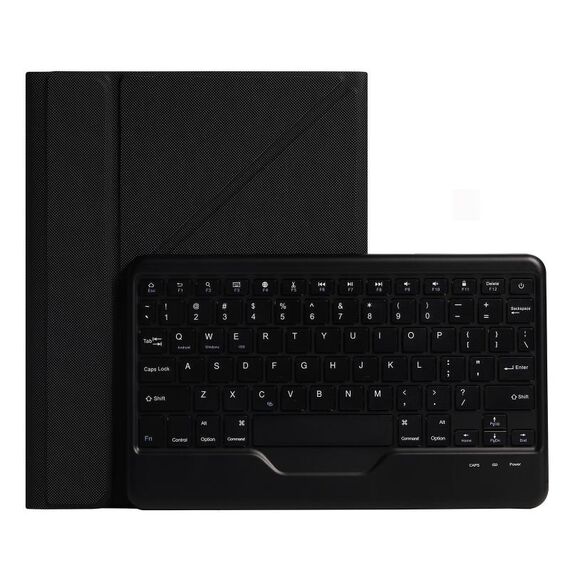 B07 B07 Bluetooth Custodia in pelle Bluetooth con porta triangolo e slot per penne per iPad 9.7 2018 e 2017 / Pro 9.7 / AIR 2 (modello di diamante nero)