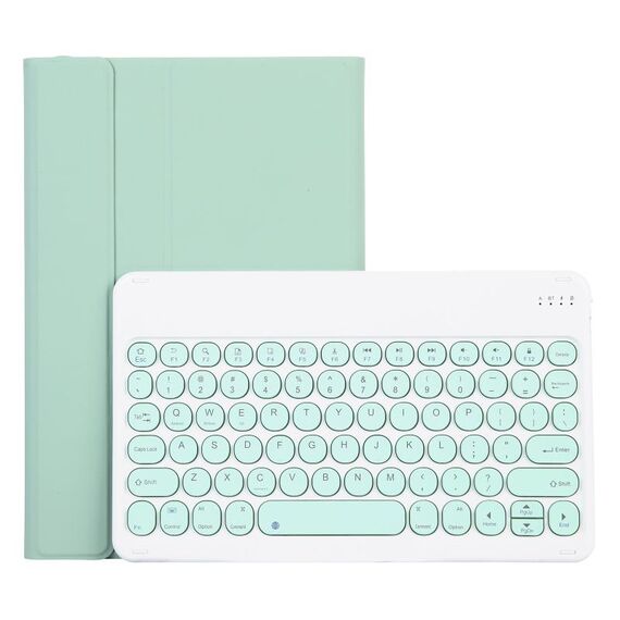 Per Lenovo Pad Plus 11 pollici TB-J607F / TAB P11 P11 11 pollici TB-J606F / Pad 11 pollici YAM12 LAMPSKIN Texture Struttura rimovibile TOROR TOYCAP Custodia in pelle Bluetooth con supporto (verde chiaro)
