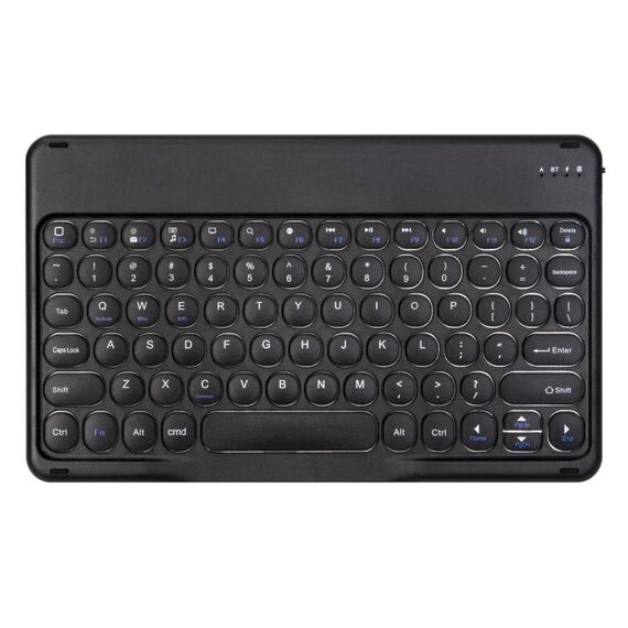 X4 Chiavi rotonde universali Pannello Spray Color Keyboard Bluetooth (nero)