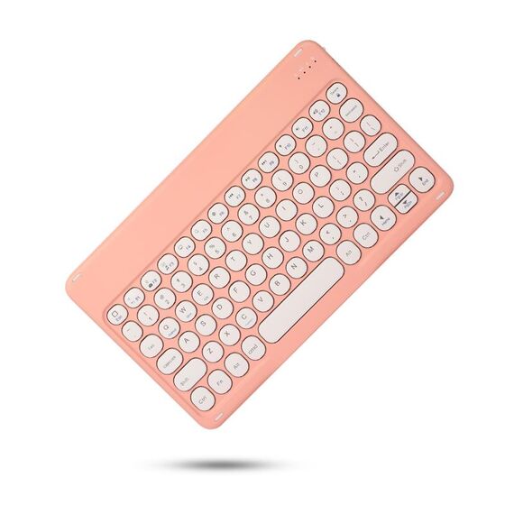 X4 Tastiera Bluetooth del colore spray per tasti rotondi X4 (rosa arancione)