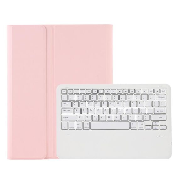 Custodia per tastiera Bluetooth rimovibile a colori A800B CANDY con slot a penna per Samsung Galaxy Tab S8 + / S7 + / S7 FE (rosa)