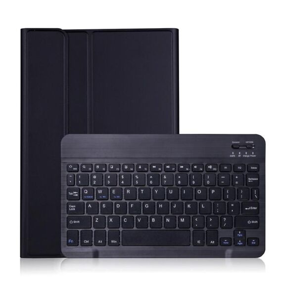 A500 per Samsung Galaxy Tab A7 T500 / T505 10,4 pollici 2020 Tastiera Bluetooth rimovibile Ultrathin Horizontal flip custodia in pelle con supporto e elasticizzato (nero)