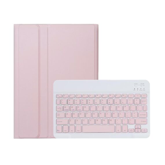 Per Xiaomi Pad 7 / 7 Pro 11.2 pollici A0N13 Custodia per tablet in pelle con tastiera Bluetooth staccabile ultrasottile (rosa bianco)