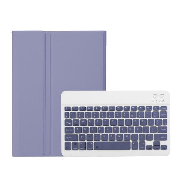 Per Xiaomi Pad 7 / 7 Pro 11.2 pollici A0N13 Custodia per tablet in pelle con tastiera Bluetooth staccabile ultrasottile (bianco lavanda)