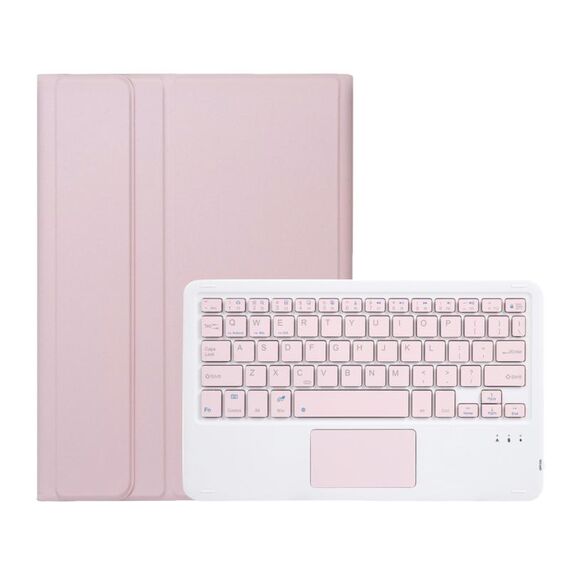 Per Xiaomi Pad 7 / 7 Pro 11.2 pollici A0N13-A Custodia per tablet in pelle con tastiera Bluetooth staccabile ultrasottile con touchpad (rosa bianco)