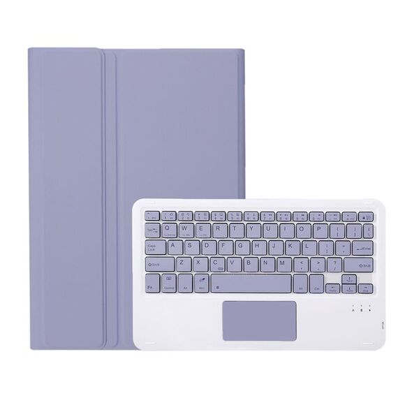 Per Xiaomi Pad 7 / 7 Pro 11.2 pollici A0N13-A Custodia per tablet in pelle con tastiera Bluetooth staccabile ultrasottile con touchpad (bianco lavanda)