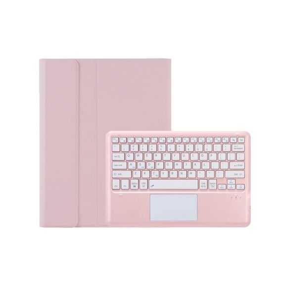 Per Xiaomi Pad 6 Max 14 A0N8-A Custodia per tablet in pelle con tastiera Bluetooth staccabile ultrasottile con touchpad (rosa bianco)