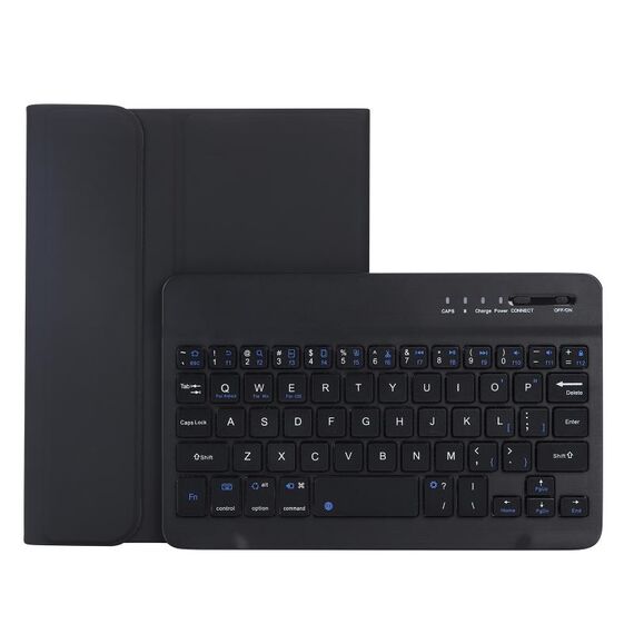 C06b Custodia per tablet per tastiera Bluetooth Ultra-Thin Candy Colors per iPad Mini 6, con slot stand e penna (nero)