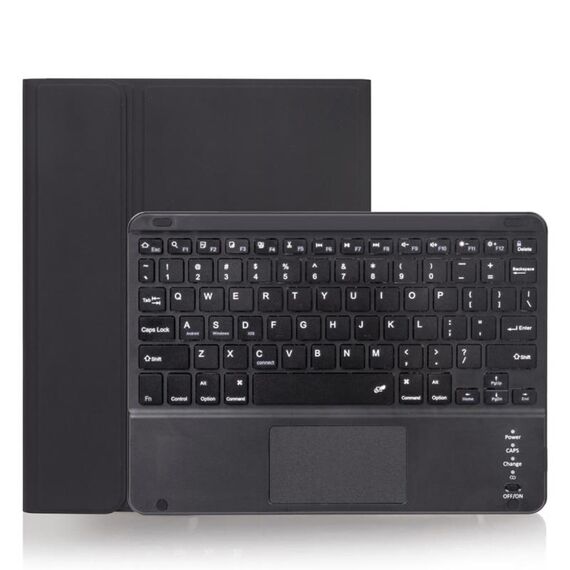 X-11BC Custodia per tastiera Bluetooth staccabile con texture liscia per iPad Pro da 11 pollici 2020/2018, con touchpad e slot per penna (nero)