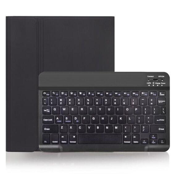X-11B Custodia per tastiera Bluetooth staccabile con texture liscia per iPad Pro da 11 pollici 2020/2018, con slot per penna (nero)