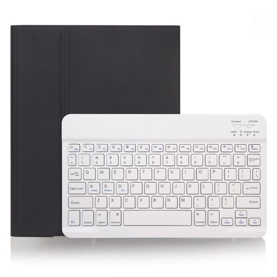 X-11B Custodia per tastiera Bluetooth staccabile con texture liscia per iPad Pro da 11 pollici 2020/2018, con slot per penna (nero)