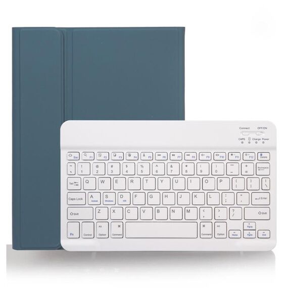 X-11B Custodia per tastiera Bluetooth staccabile con texture liscia per iPad Pro da 11 pollici 2020/2018, con slot per penna (verde scuro)