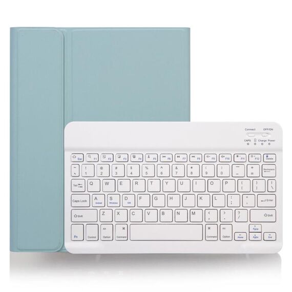 X-11B Custodia per tastiera Bluetooth staccabile con texture liscia per iPad Pro da 11 pollici 2020/2018, con slot per penna (verde)